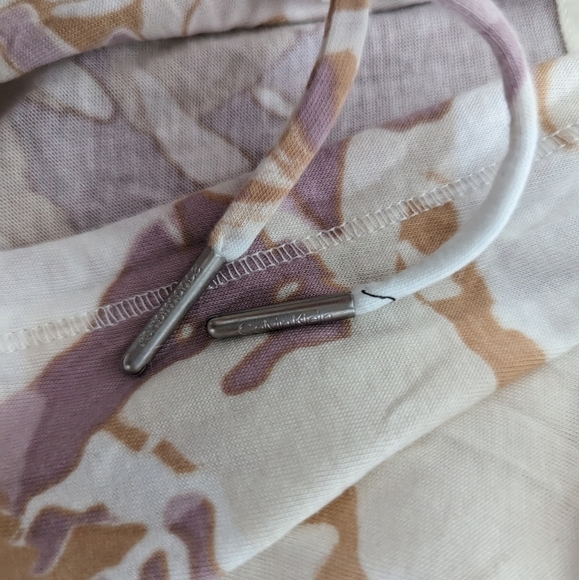 Calvin Klein Performance tie dye thin cotton hoodie women's Medium BNWT - Picture 3 of 10